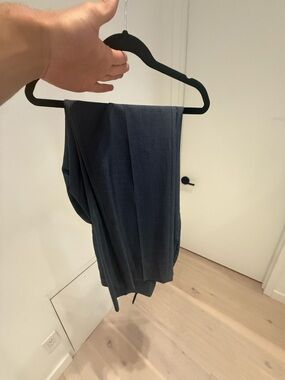 Dark Navy Draped Knit Pants